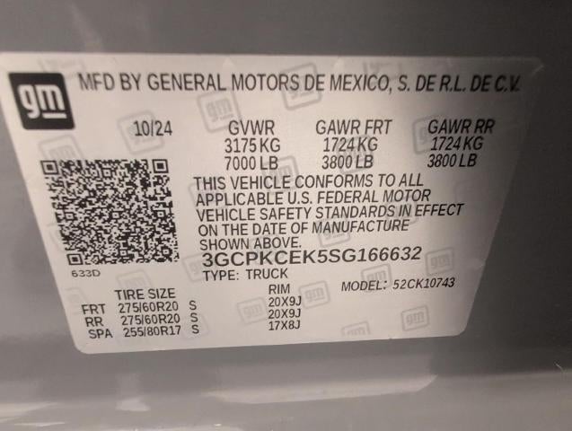 2025 Chevrolet Silverado 1500 4WD Crew Cab 147 Custom Trail Boss