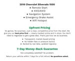 2016 Chevrolet Silverado 1500 4WD Crew Cab 143.5 LT w/2LT