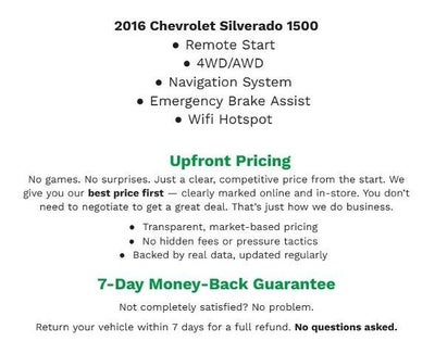 2016 Chevrolet Silverado 1500 4WD Crew Cab 143.5 LT w/2LT