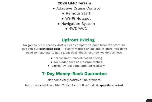 2024 GMC Terrain AWD 4dr SLE