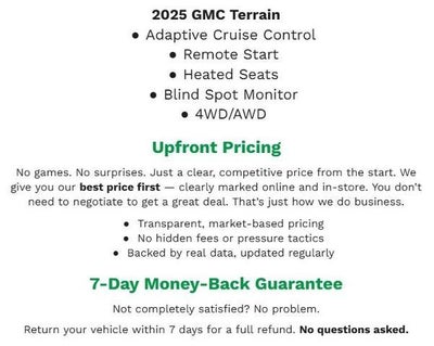 2025 GMC Terrain AWD 4dr Elevation