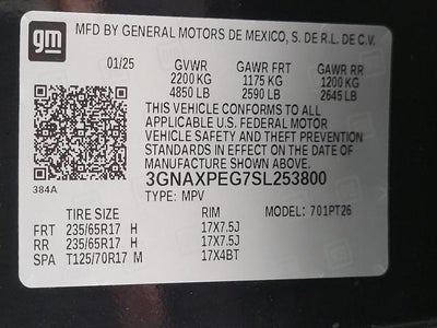2025 Chevrolet Equinox AWD 4dr LT w/2LT