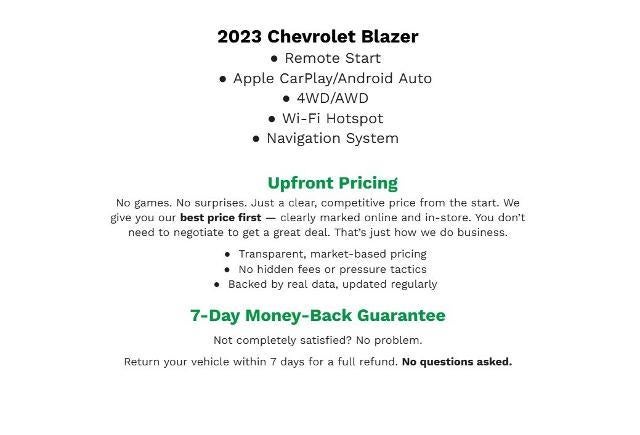 2023 Chevrolet Blazer AWD 4dr LT w/2LT