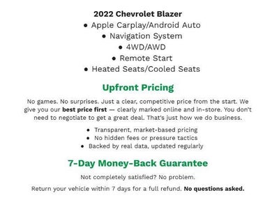 2022 Chevrolet Blazer AWD 4dr RS