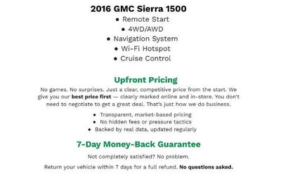 2016 GMC Sierra 1500 4WD Crew Cab 143.5 SLE
