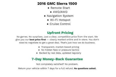 2016 GMC Sierra 1500 4WD Crew Cab 143.5 SLE