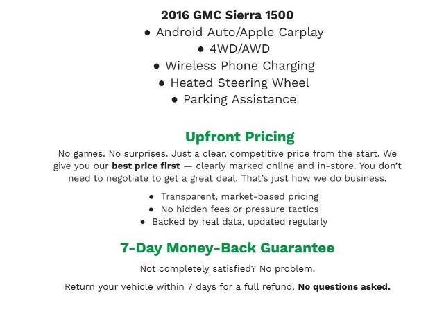 2016 GMC Sierra 1500 4WD Crew Cab 143.5 SLT