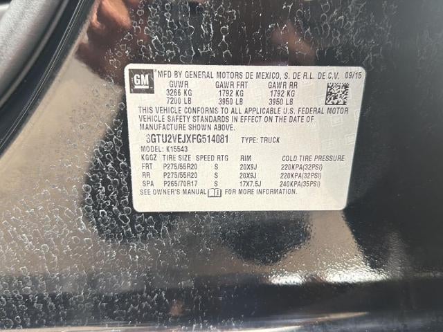 2015 GMC Sierra 1500 4WD Crew Cab 143.5 SLT