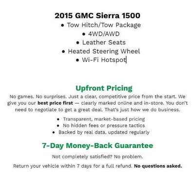 2015 GMC Sierra 1500 4WD Crew Cab 143.5 SLT