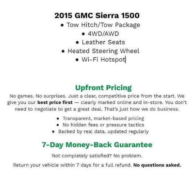 2015 GMC Sierra 1500 4WD Crew Cab 143.5 SLT