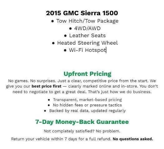 2015 GMC Sierra 1500 4WD Crew Cab 143.5 SLT