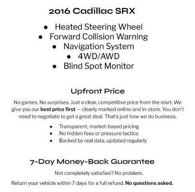 2016 Cadillac SRX AWD 4dr Luxury Collection