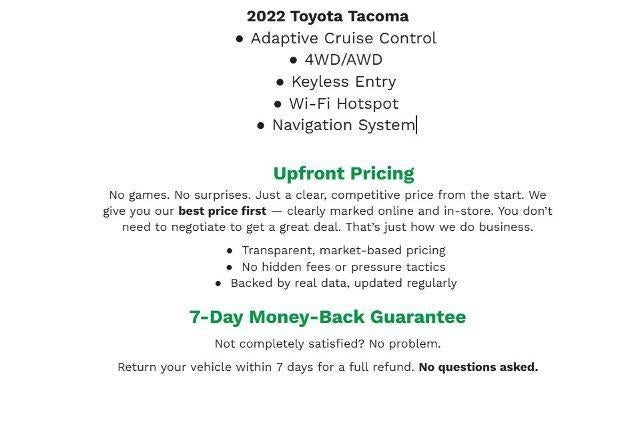 2022 Toyota Tacoma TRD Sport Double Cab 5' Bed V6 AT