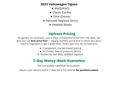 2023 Volkswagen Tiguan 2.0T SE R-Line Black 4MOTION