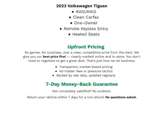 2023 Volkswagen Tiguan 2.0T SE R-Line Black 4MOTION