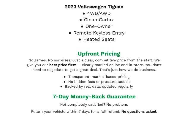 2023 Volkswagen Tiguan 2.0T SE R-Line Black 4MOTION