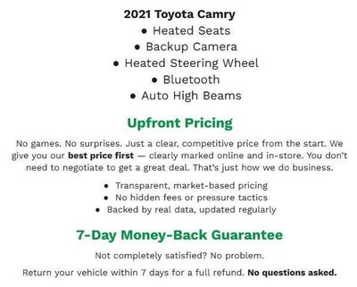 2021 Toyota Camry XSE Auto
