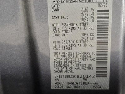 2025 Nissan Rogue AWD SV