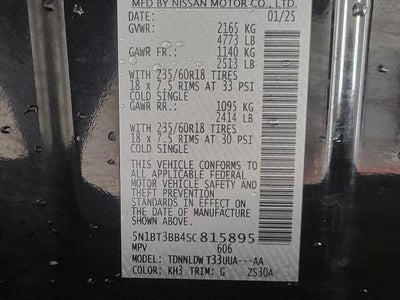 2025 Nissan Rogue AWD SV