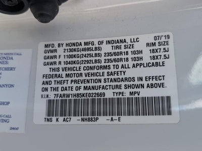 2019 Honda CR-V EX-L 2WD
