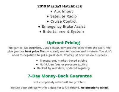 2010 Mazda Mazda3 Hatchback 5dr HB Auto s Sport