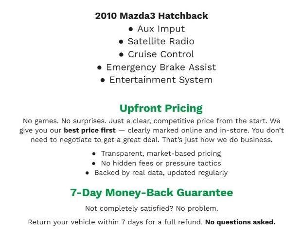 2010 Mazda Mazda3 Hatchback 5dr HB Auto s Sport