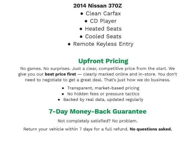 2014 Nissan 370Z 2dr Roadster Auto