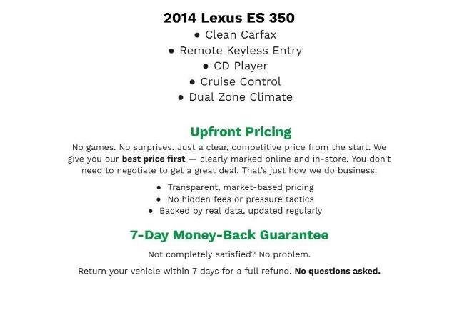 2014 Lexus ES 350 4dr Sdn
