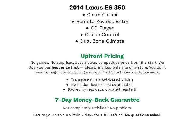 2014 Lexus ES 350 4dr Sdn