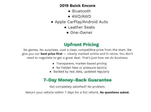 2019 Buick Encore AWD 4dr Essence