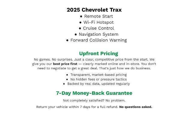2025 Chevrolet Trax FWD 4dr LT