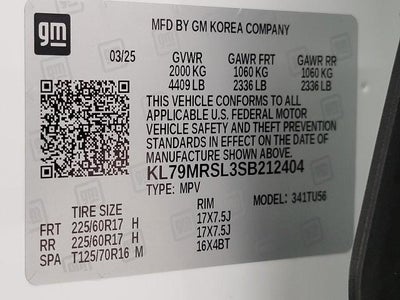 2025 Chevrolet Trailblazer AWD 4dr LT