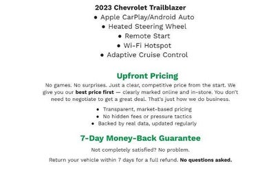 2023 Chevrolet Trailblazer FWD 4dr RS