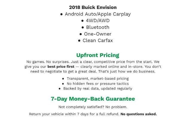 2018 Buick Envision AWD 4dr Premium