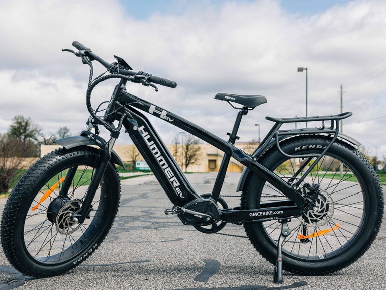 GMC Hummer EV AWD EBike parked on asphalt